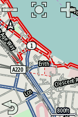 cycle-map Erith area